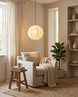 Mirevon Curated Finished Iron Pendant Light – macro detail view