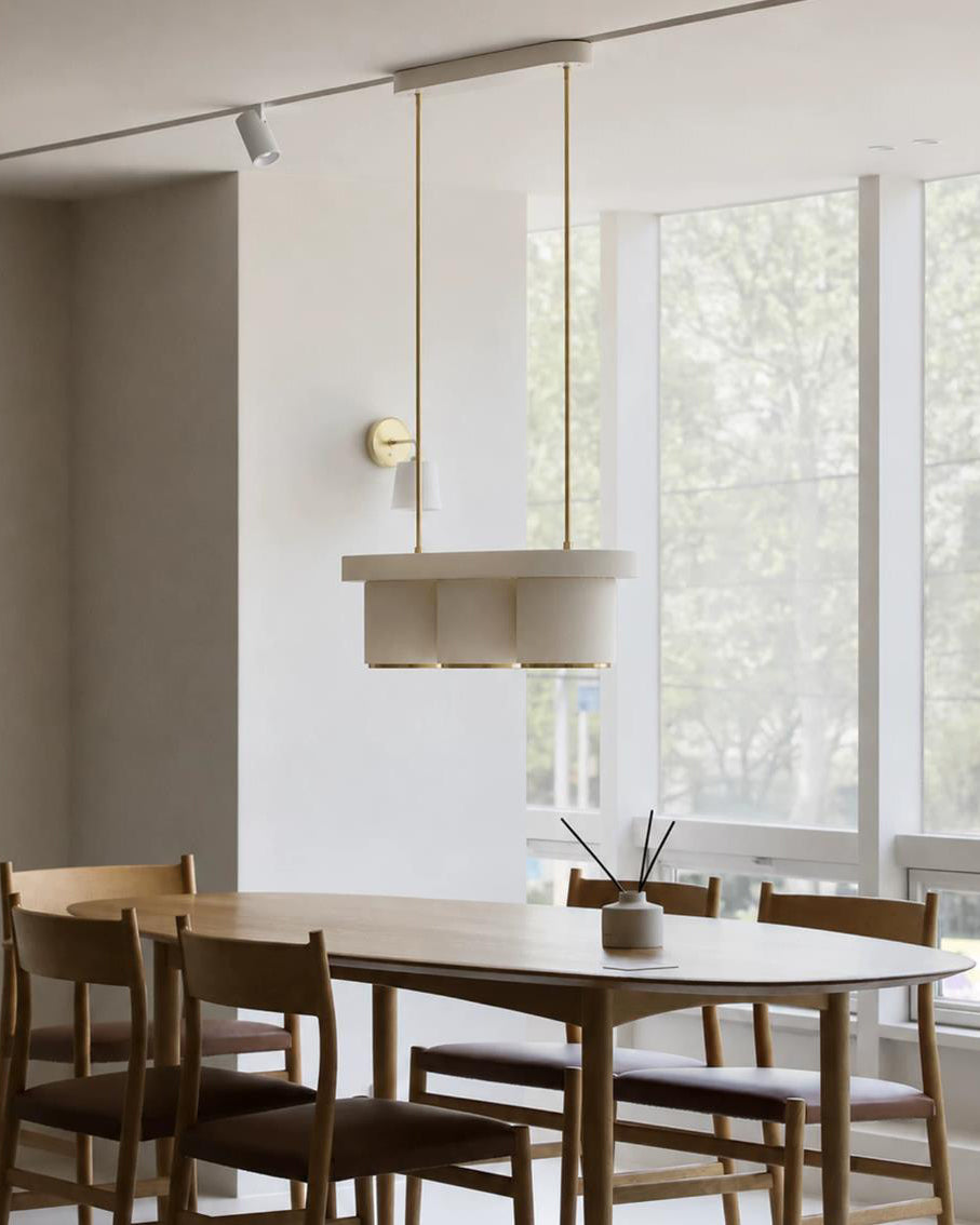 Modena Curated Solid Brass Chandelier – architectural ceiling profile