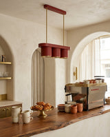Modena Curated Solid Brass Chandelier – dimensional scale reference