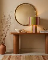 Finished Iron craftsmanship detail on Modena Curated Finished Iron Table Lamp