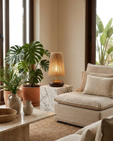 Norvane Curated Solid Brass Table Lamp – handcrafted surface texture