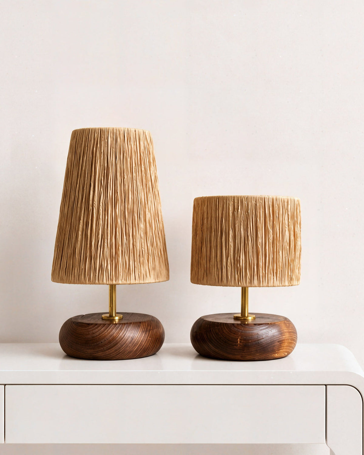 Norvane Curated Solid Brass Table Lamp – structural canopy joint detail