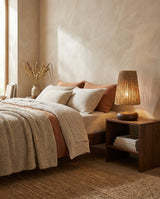 Norvane Curated Solid Brass Table Lamp – illuminated warm ambiance setting