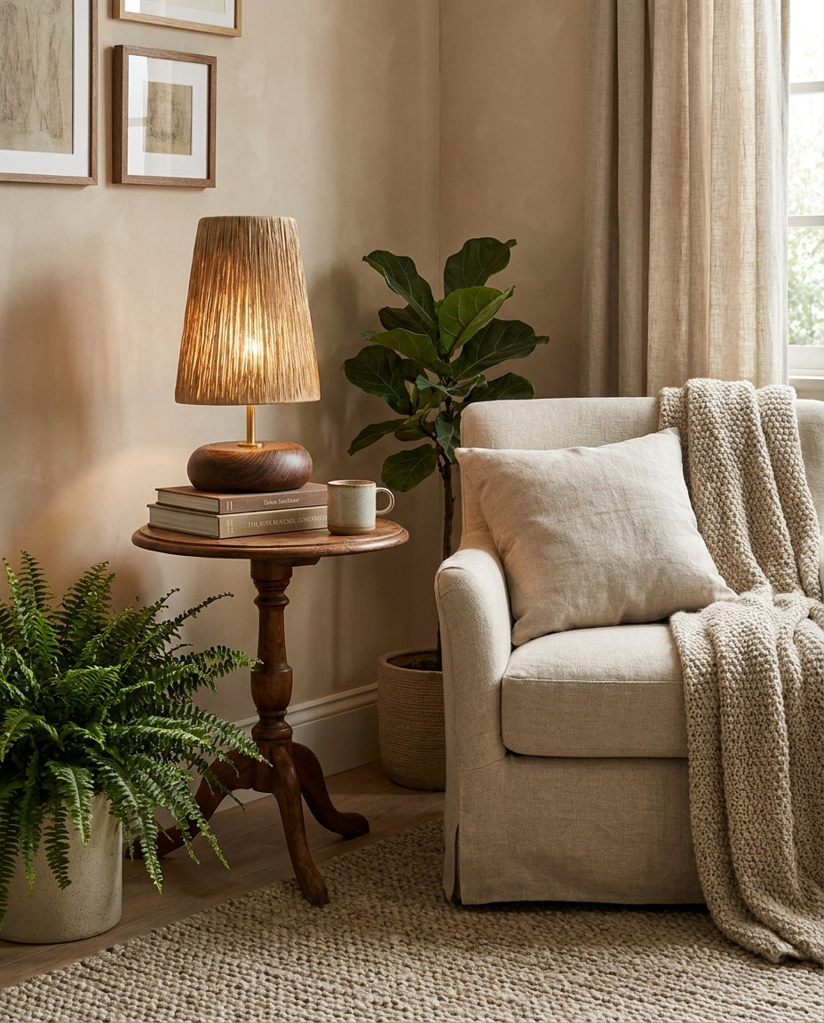 Norvane Curated Solid Brass Table Lamp – dimensional scale reference
