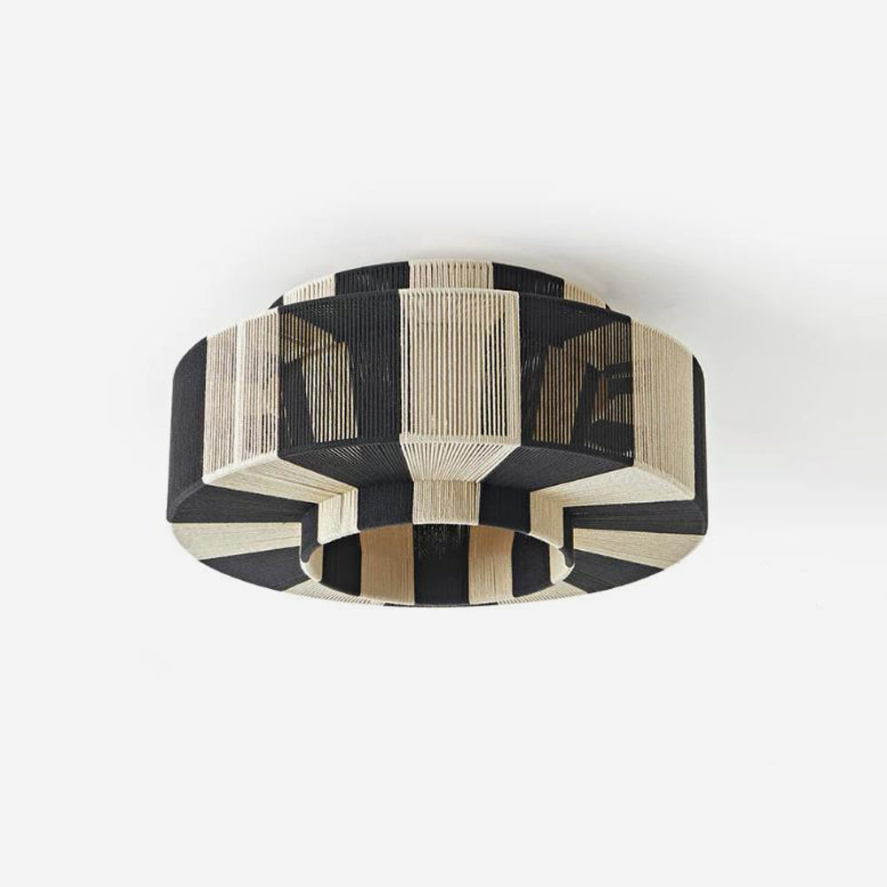 Noxaire Semi Flush Mount – Handcrafted Architectural Luxury Lighting Fixture