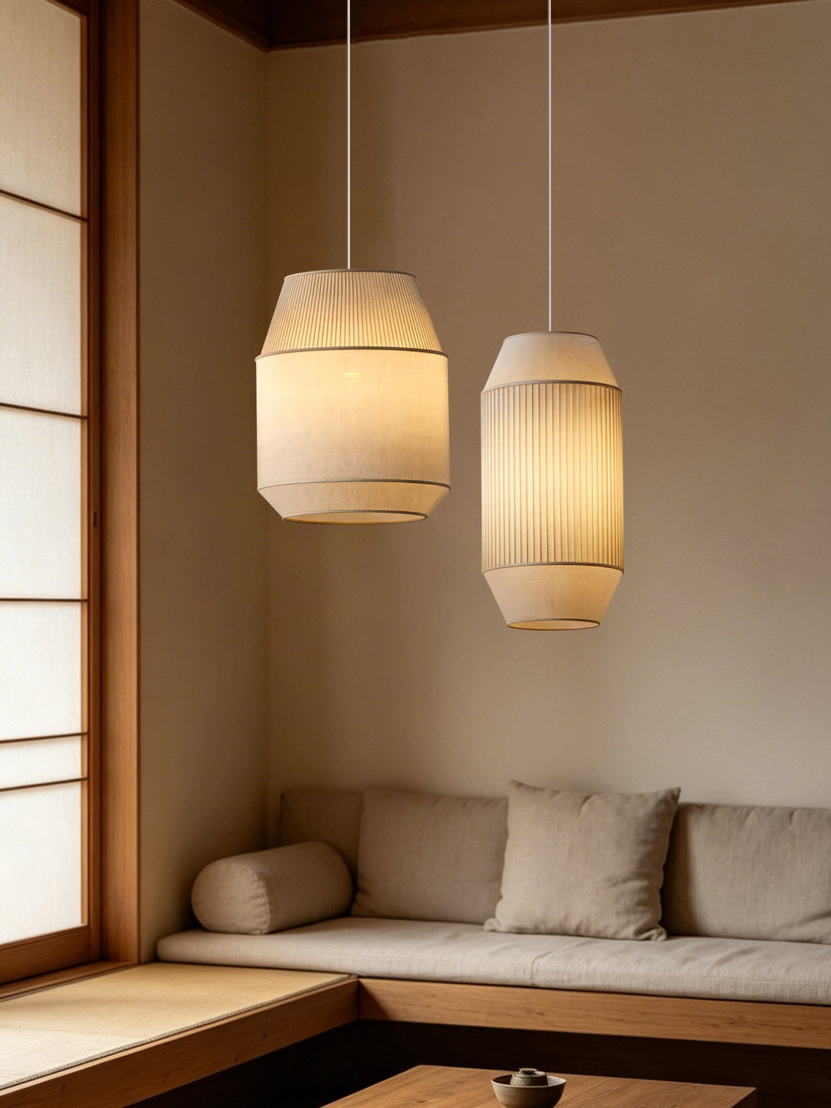 Nuvella Curated Finished Iron Pendant Light – dimensional scale reference