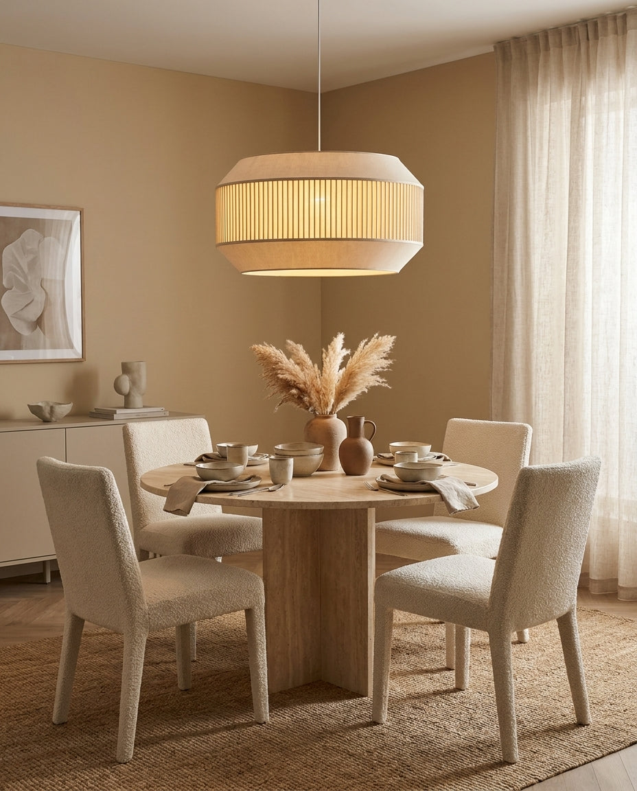 Nuvella Curated Finished Iron Pendant Light – macro detail view