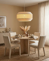 Nuvella Curated Finished Iron Pendant Light – macro detail view