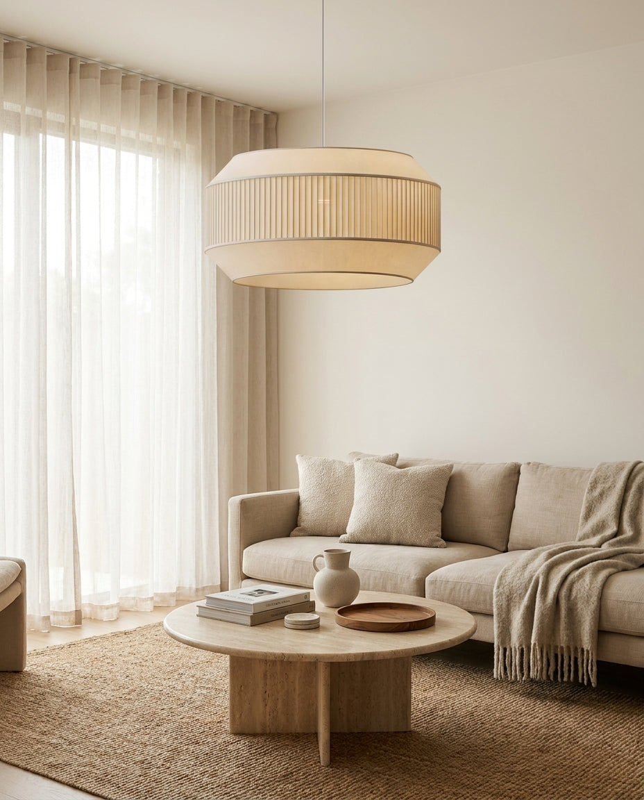 Nuvella Curated Finished Iron Pendant Light – handcrafted surface texture