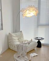 Modern Nuvessa Floor Lamp – Handcrafted Material Texture and Detail View