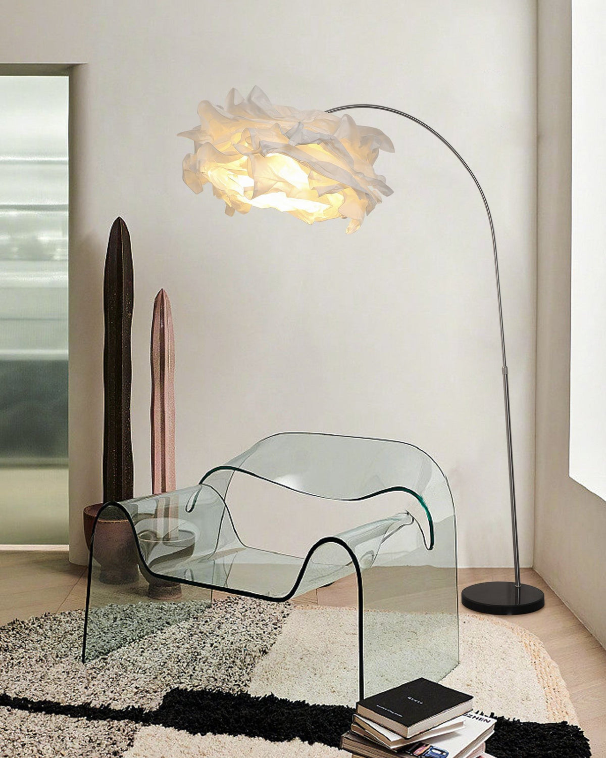 Modern Nuvessa Floor Lamp – Ambient Illumination in Luxury Interior Setting View 11