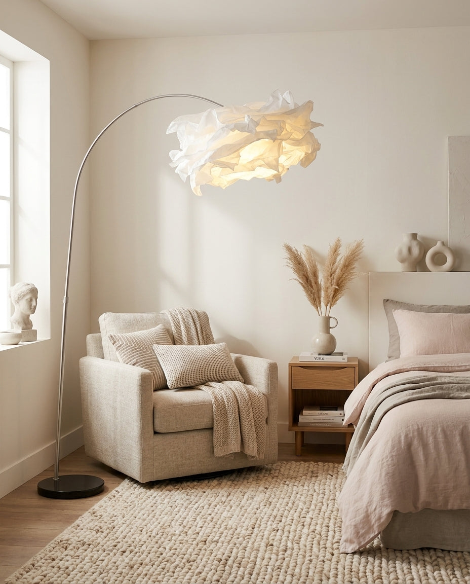 Modern Nuvessa Floor Lamp – Ambient Illumination in Luxury Interior Setting View 9