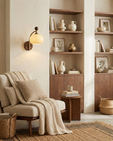 Modern Oaklune Wall Sconce – Ambient Illumination in Luxury Interior Setting View 8