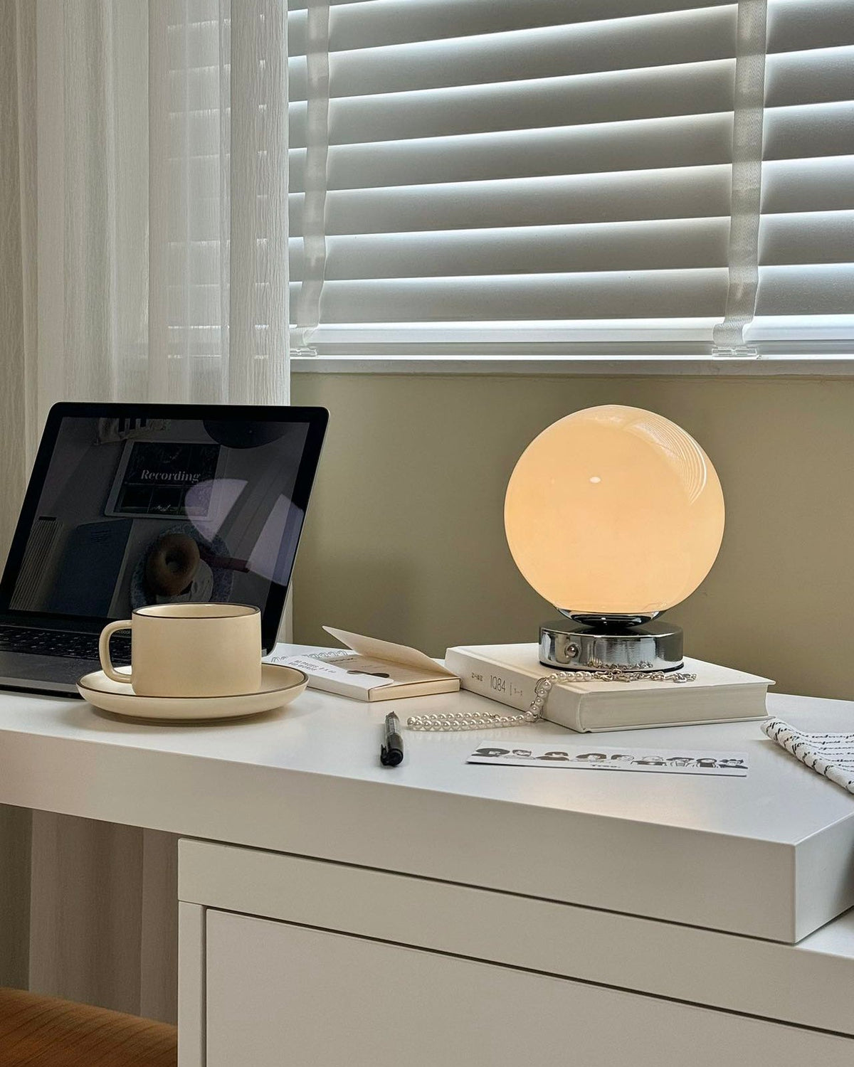 Modern Orlune Table Lamp – Ambient Illumination in Luxury Interior Setting View 8
