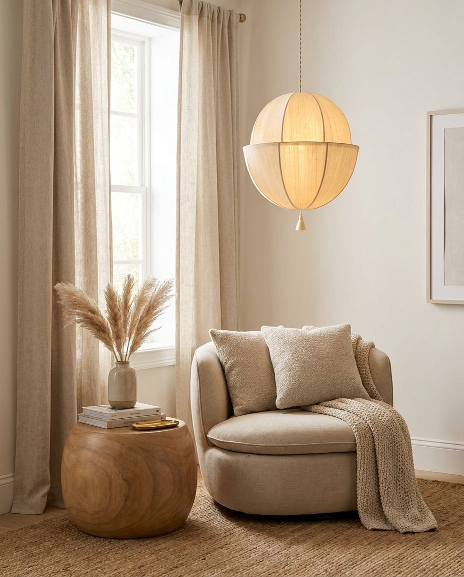 Modern Ovela Pendant Light – Ambient Illumination in Luxury Interior Setting View 14