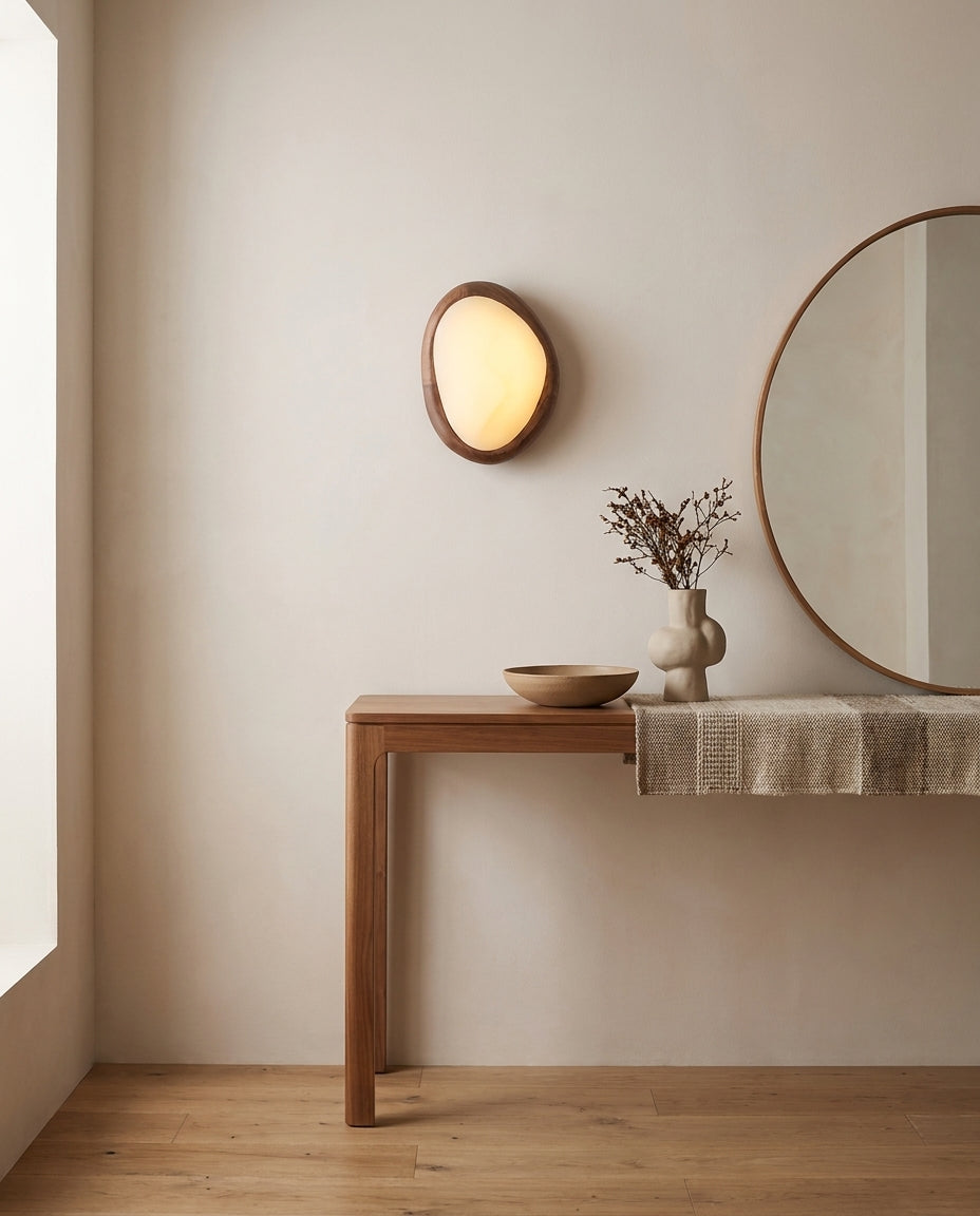 Ovela Curated Alabaster Wall Sconce