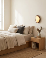 Ovela Curated Alabaster Wall Sconce – structural canopy joint detail