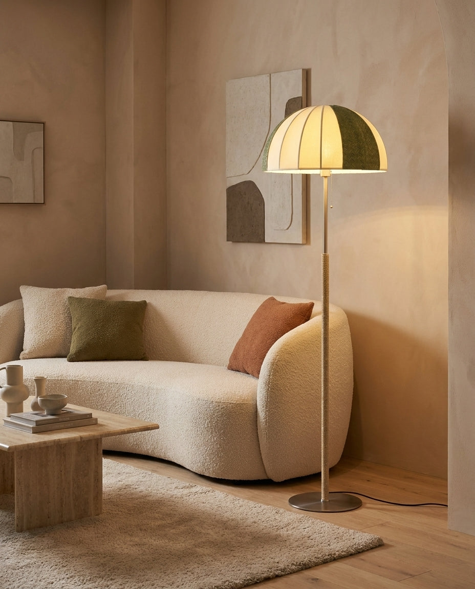 Parasolyn Floor Curated Solid Brass Floor Lamp – architectural ceiling profile