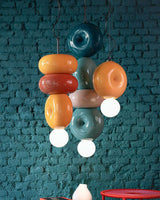 Peblume Curated Mouth-Blown Frosted Glass Pendan – architectural ceiling profile
