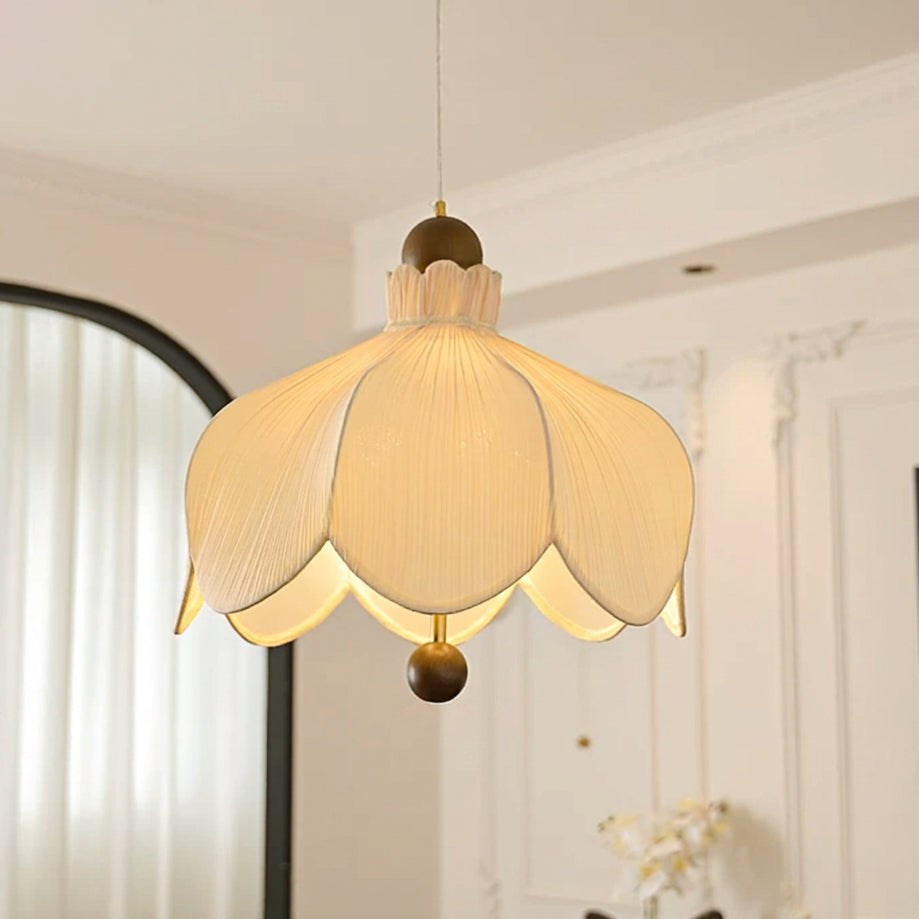 Perrivale Curated Iron & Glass Pendant Light – full fixture elevation view