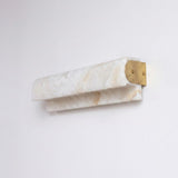 Plixo Alabaster Curated Alabaster Wall Sconce – L 48.5cm x H 12cm  L 19 x H 4.7 finish configuration