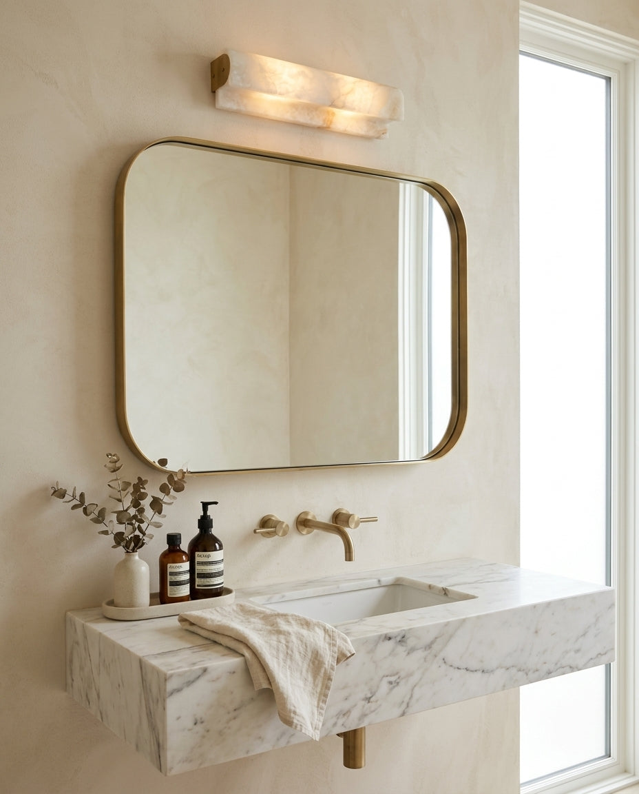 Plixo Alabaster Curated Alabaster Wall Sconce – architectural ceiling profile