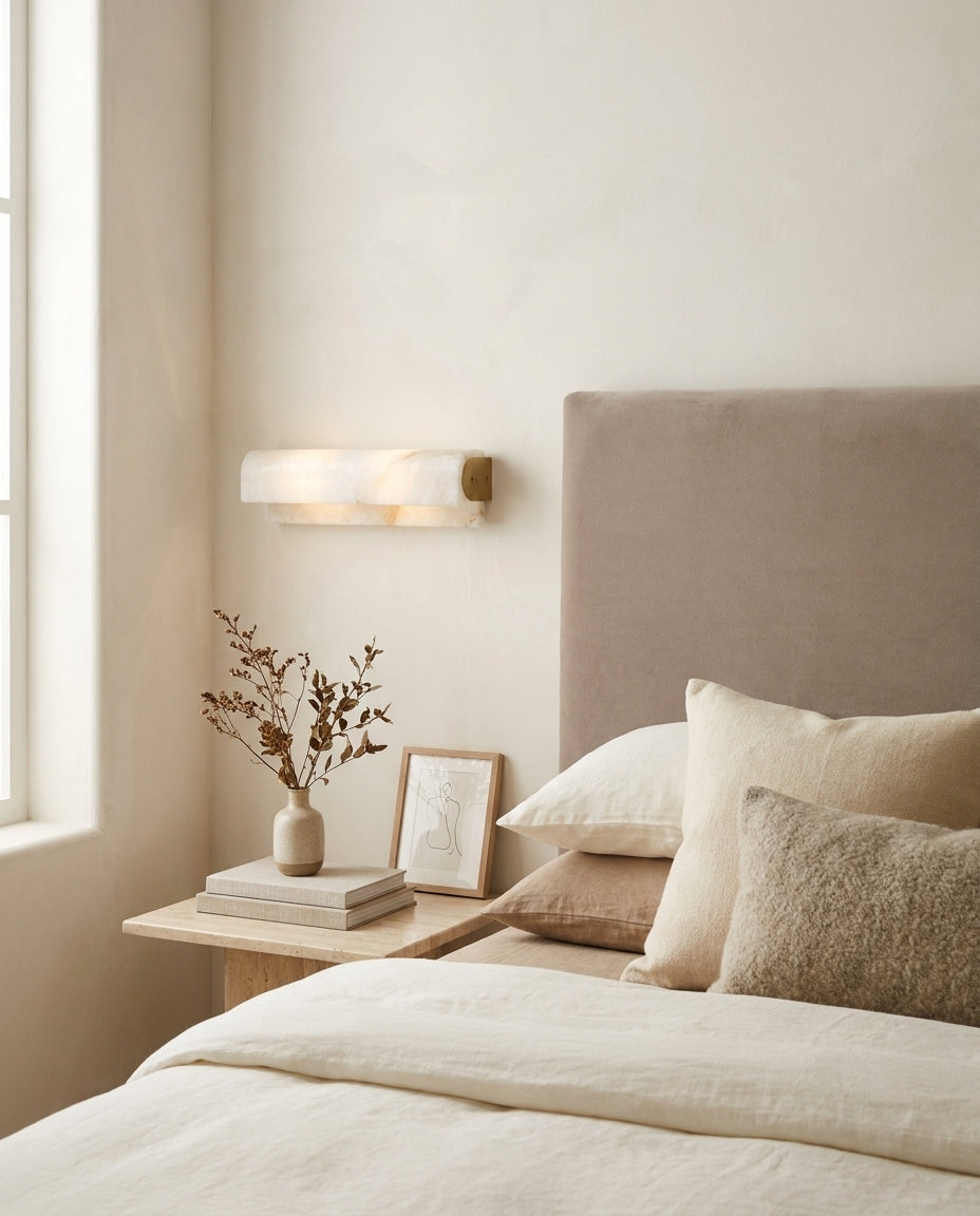 Plixo Alabaster Curated Alabaster Wall Sconce