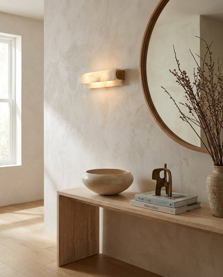 Plixo Alabaster Wall Sconce