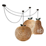Pomarien Curated Woven Rattan Pendant Light – ∅ 11.8 x H 15.7 + ∅ 13.7 x H 11.8+ ∅ 15. finish configuration
