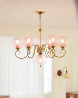 Pomeline Curated Mouth-Blown Frosted Glass Chand – architectural ceiling profile