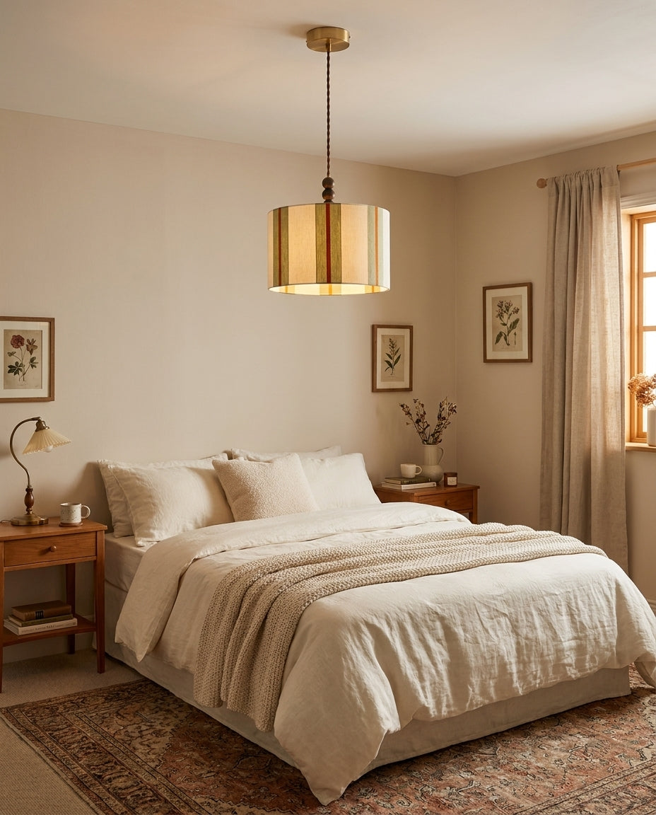 Pomeline Curated Solid Brass Pendant Light – structural canopy joint detail
