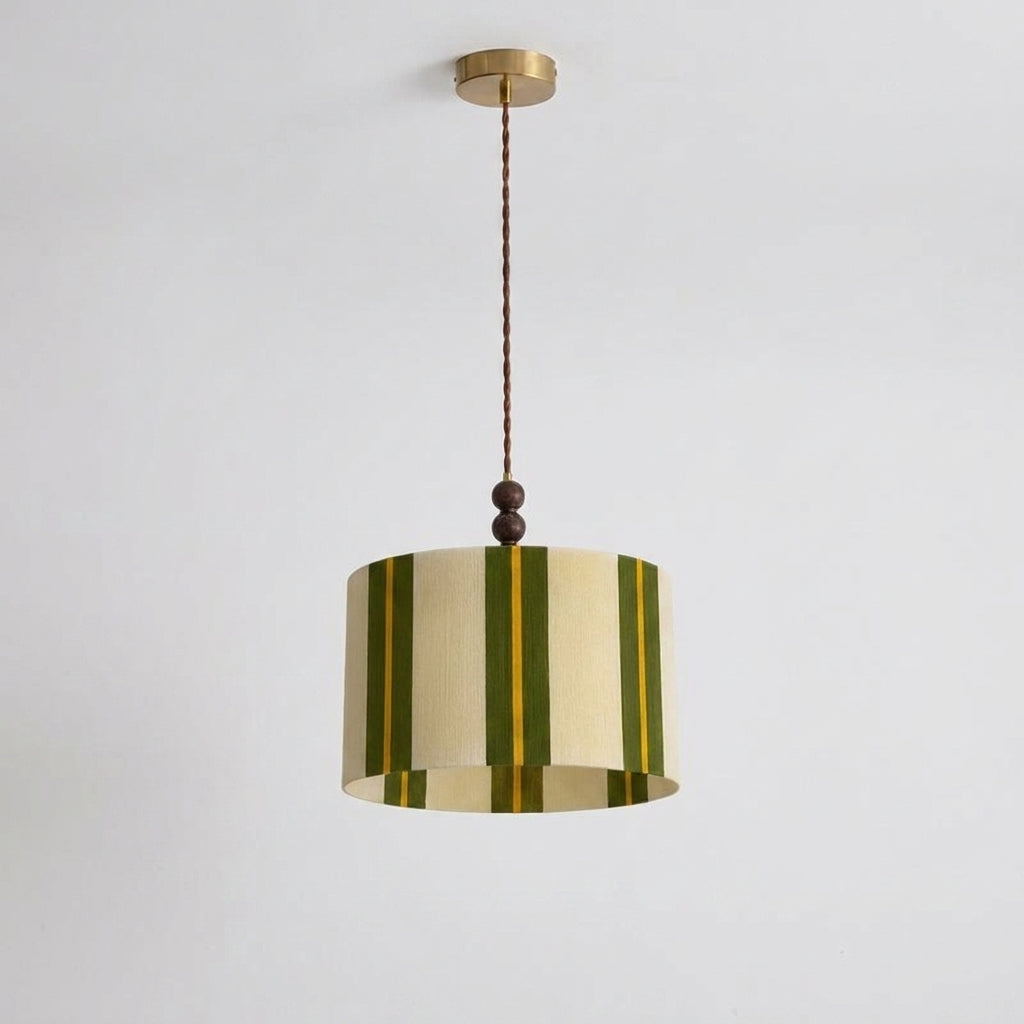 Pomeline Curated Solid Brass Pendant Light installed in residential dining space