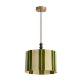 Pomeline Curated Solid Brass Pendant Light – Dia 45cm x H 25cm  ∅ 17.7 x H 9.8 finish configuration #1