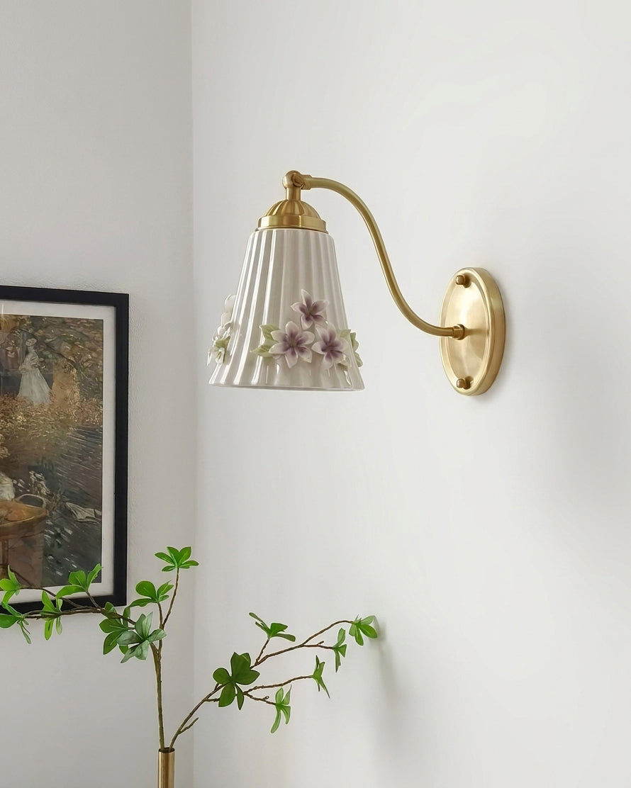Primvale Curated Solid Brass Wall Sconce – macro detail view #1