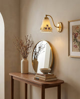 Primvale Curated Solid Brass Wall Sconce – dimensional scale reference