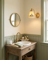 Primvale Curated Solid Brass Wall Sconce – illuminated warm ambiance setting