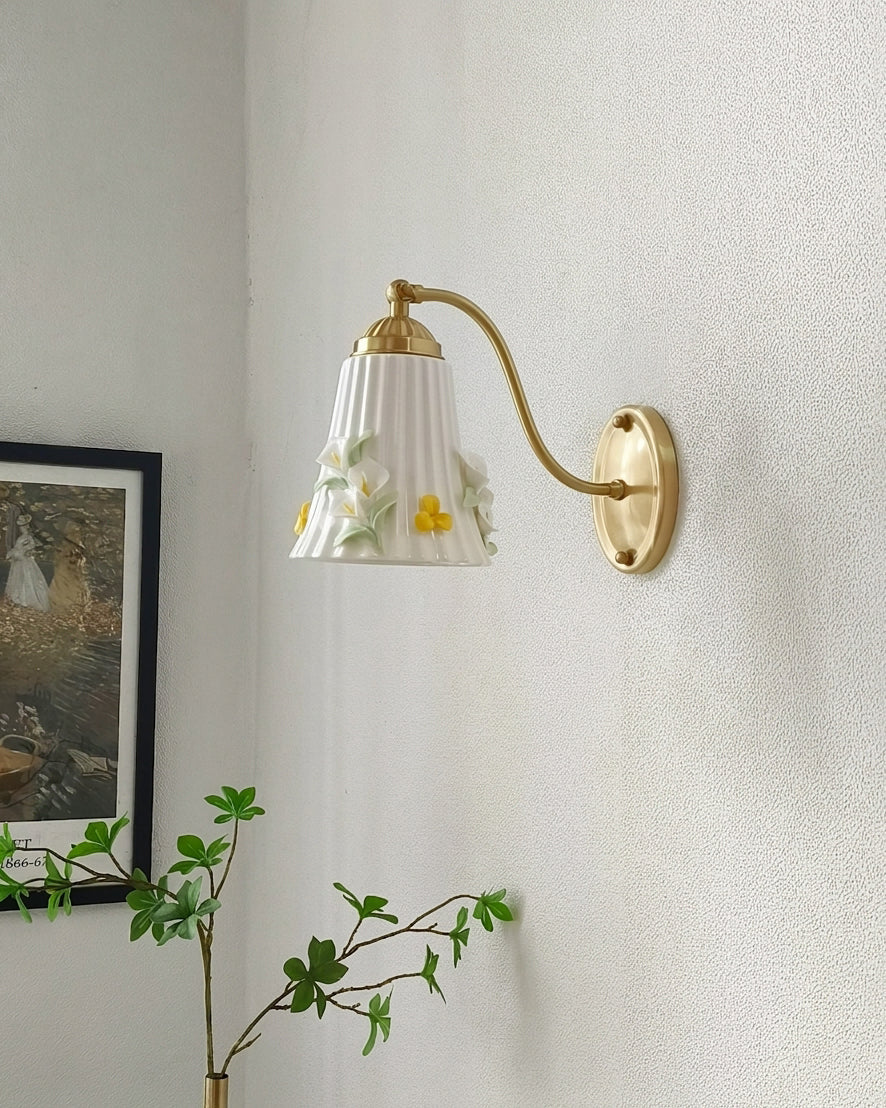 Primvale Curated Solid Brass Wall Sconce – full fixture elevation view