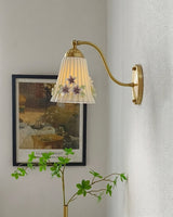 Primvale Curated Solid Brass Wall Sconce – side angled contour profile
