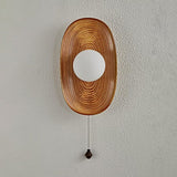 Rillmark Curated Mouth-Blown Frosted Glass Wall – Model A W 7.1 x H 12.2  Brown finish configuration