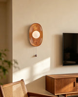 Rillmark Curated Mouth-Blown Frosted Glass Wall warm illuminated room view