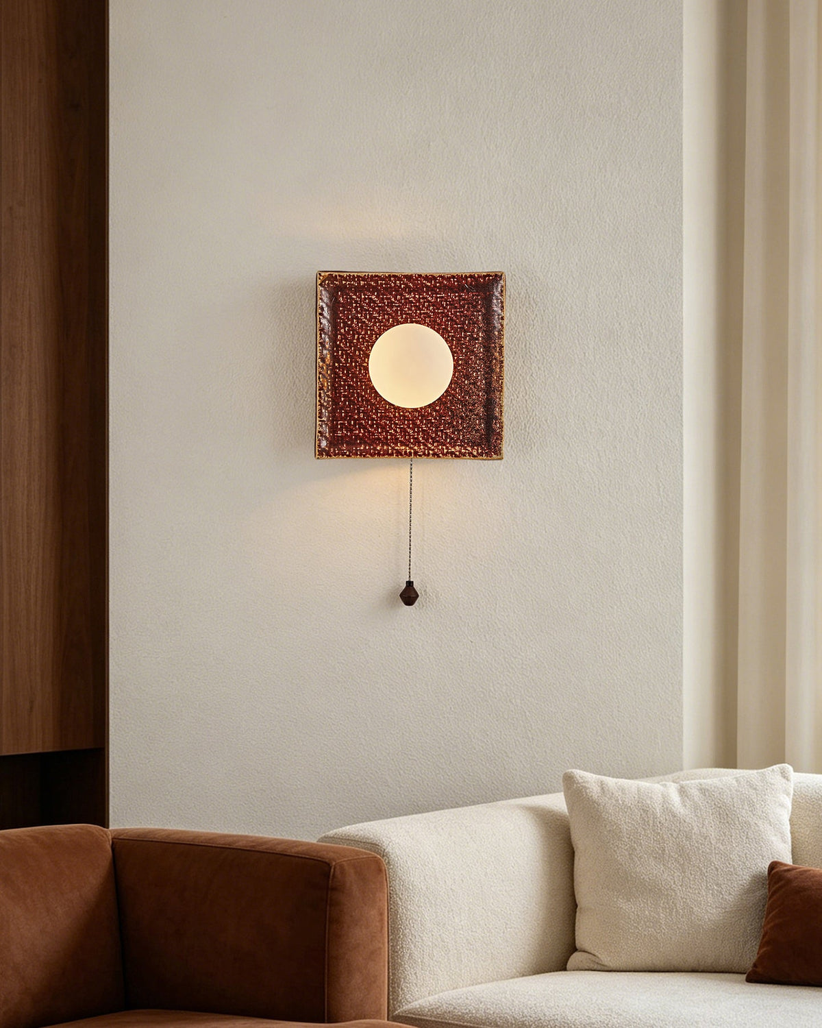 Rillmark Curated Mouth-Blown Frosted Glass Wall – dimensional scale reference
