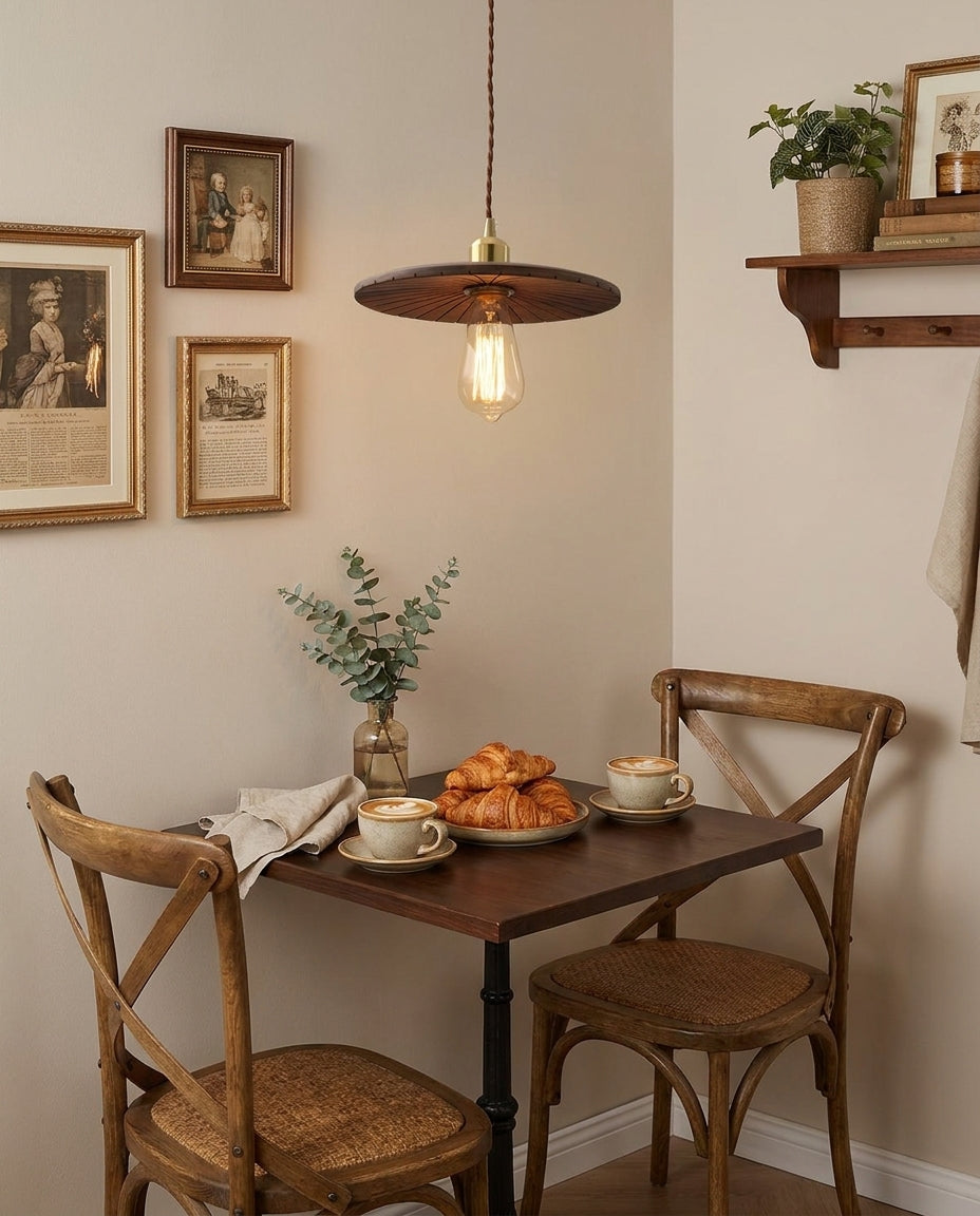 Rillwood Curated Solid Brass Pendant Light – handcrafted surface texture