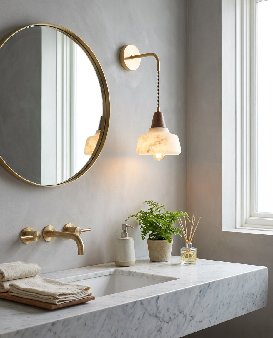 Rockford Alabaster Curated Alabaster Wall Sconce – architectural ceiling profile