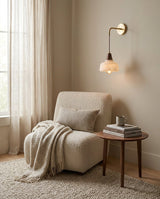 Rockford Alabaster Curated Alabaster Wall Sconce – dimensional scale reference