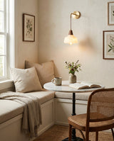 Rockford Alabaster Curated Alabaster Wall Sconce – handcrafted surface texture
