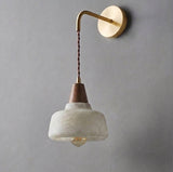 Rockford Alabaster Curated Alabaster Wall Sconce – W 16 cm × H 16 cm    W 6.3 × H 6.3 finish configuration