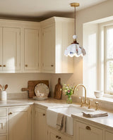 Rosalie Curated Solid Brass Pendant Light – dimensional scale reference