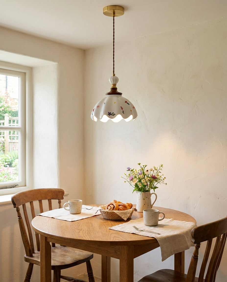 Rosalie Curated Solid Brass Pendant Light – structural canopy joint detail
