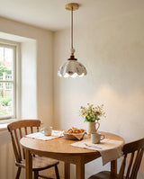 Rosalie Curated Solid Brass Pendant Light – structural canopy joint detail