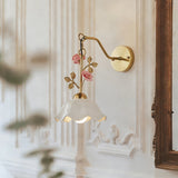 Rosethane Curated Hand-Thrown Ceramic Wall Sconc installed in residential dining space